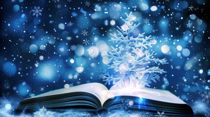 Winter Wonderland Emerging from a Book