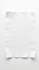Obraz premium Last pad of tissue paper on white background, texture, surface