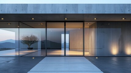 Obraz premium Modern home entrance 