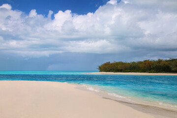 Channel between Ouvea and Mouli Islands flowing into Ouvea Lagoon, Loyalty Islands, New Caledonia