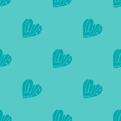 Love image, heart shape, seamless pattern design Illustrations used for Valentine's Day or other festivals On a colorful background