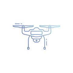 Drone camera vector icon