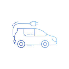 Fototapeta premium Electric car vector icon
