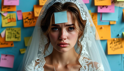 A bride planning a wedding 