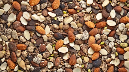 Naklejka premium nuts and dried fruit