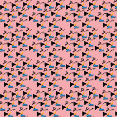 pattern with colorful stars