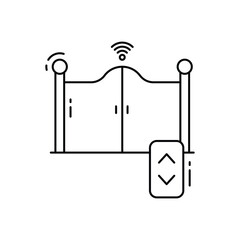 Smart gate vector icon