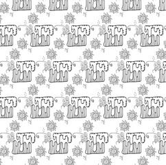 Obraz premium hand drawn doodle alphabet