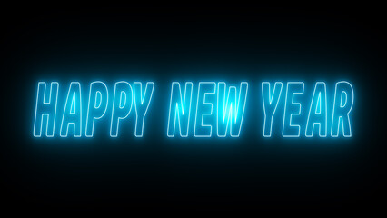 "2025" happy new year text background. new year 2025, neon text.