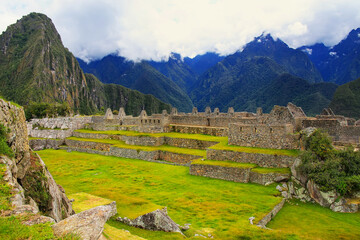 Inca citadel Machu Picchu in Peru