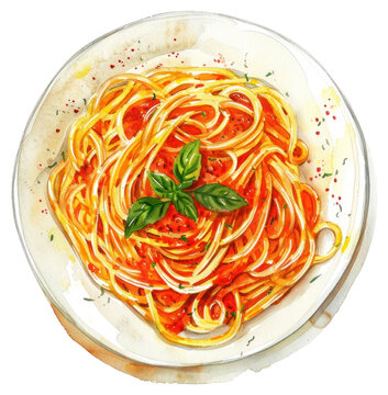 recommend clip art: PNG Delicious spaghetti with tomato sauce