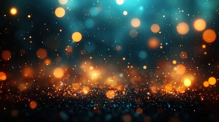 Fototapeta premium Sparkling lights and vibrant colors dance in the evening air, creating a magical atmosphere of celebration and joy