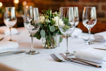 Elegant table setting awaiting guests for a festive celebration