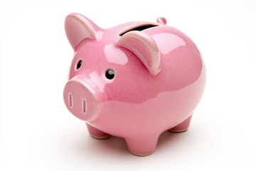 Money management strategies understanding the importance of saving with a piggy bank in a minimalist setting for personal finance awareness