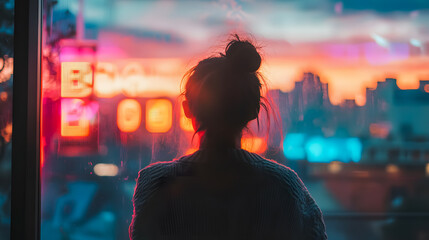 A lightbox featuring motivational words promoting self-care, positive thinking, and mental health. © mahamad