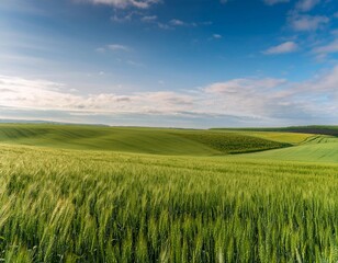 Obraz premium Wide and expansive spaces featuring elements like a wide horizon, open field, and panoramic view representing vastness, freedom, and open spaces.