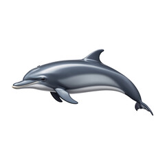 Fototapeta premium Detailed Side View of a Dolphin, Showcasing Grace and Elegance