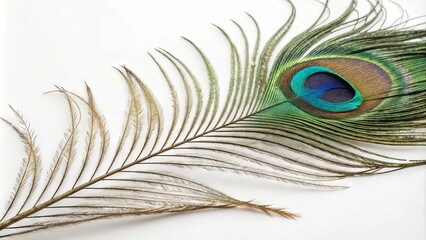 Obraz premium Peacock Feather's Exquisite Beauty