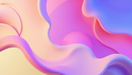 Abstract Pastel Swirls in Fluid Motion