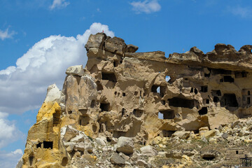 Cappadocia is a semi-desert region in central Turkey. It is famous for its fairy chimneys - tall...