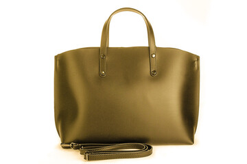 Bag clutch isolated on white fashion leather