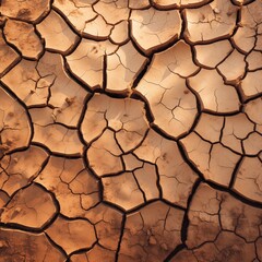 A high-resolution close-up of cracked, Generative Ai