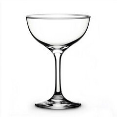 Tall, thin glass with a clear stem