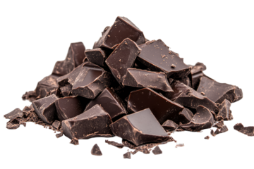 a pile of chocolate chunks