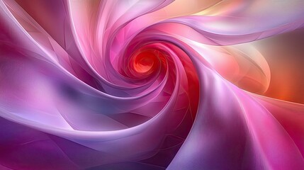 Fototapeta premium Swirling colors create a mesmerizing abstract pattern in vibrant shades of pink and purple