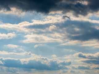 Fototapeta premium 冬の印象的な雲の空間01