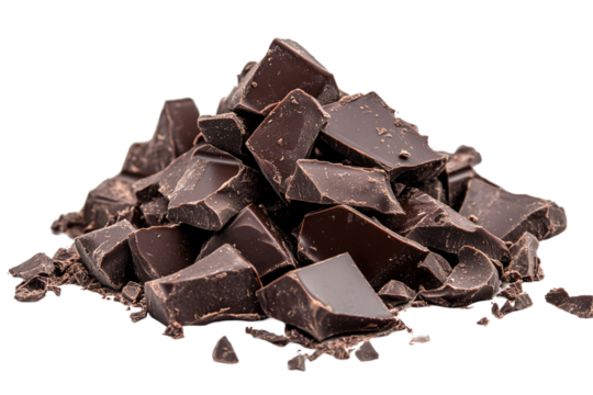 a pile of chocolate chunks