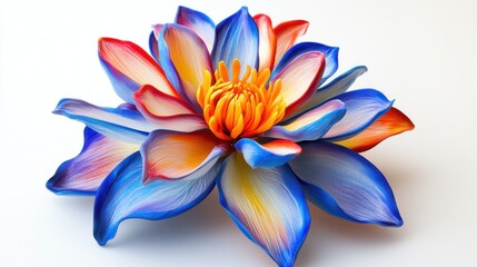 Fototapeta premium Bright artificial flower. Generative AI