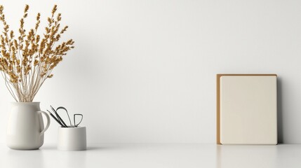 Minimalist Home Office Desk Mockup | Minimalism