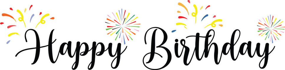 Fototapeta premium Happy Birthday Celebrations