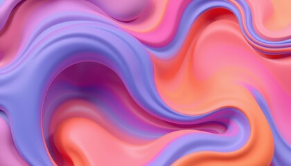 Fototapeta premium Abstract Swirling Pastel Colors Fluid Design