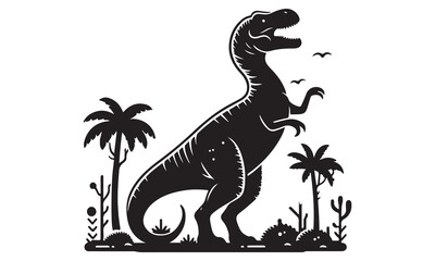 Cute dino cartoon vector illustration