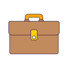 briefcase Iconillustration Perfect for business, planning, or management themes. Clean and colorful design.