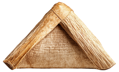 PNG Traditional straw-thatched roof structure