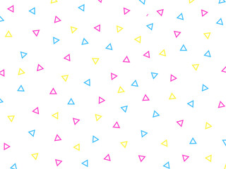 colorful confetti isolated on white