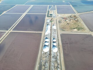 Salt winning Bonaire, drone