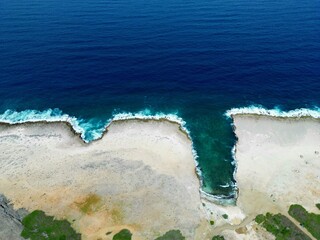 Coast line, Bonaire, drone