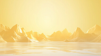 illustration of a landscape in warm tone