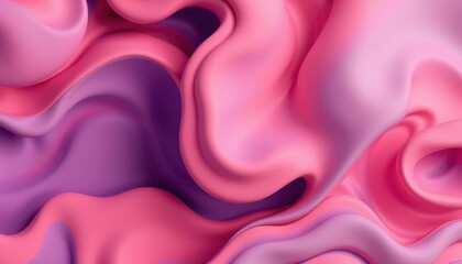 Fototapeta premium Abstract Pink and Purple Liquid Swirls Design