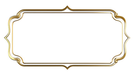 antique gold border frame transparent png