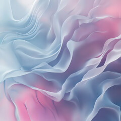 Obraz premium Serene pastel fabric swirls dreamy, ethereal texture