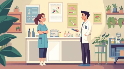 Concerned Parent Consulting Pediatrician for Guidance on Child's Health