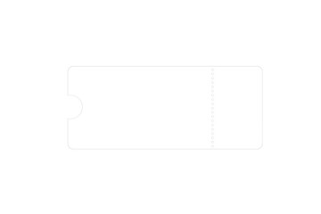 Voucher ticket coupon isolated on transparent background. hand holding blank business card
