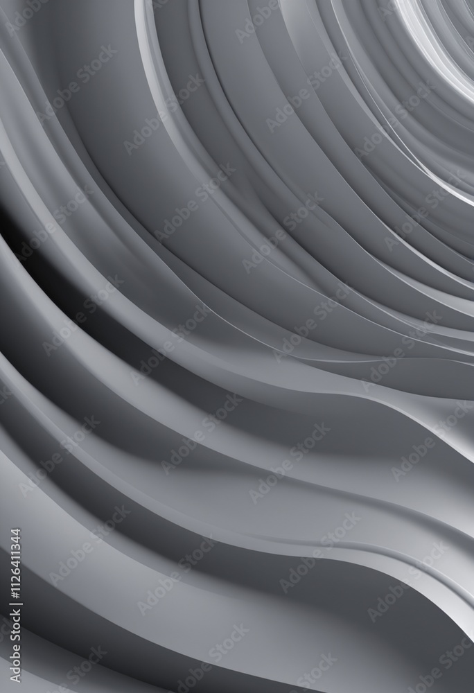 Poster gray wave 3d abstract background