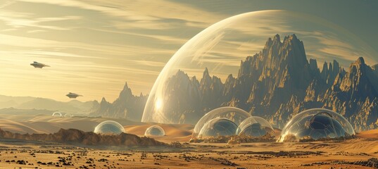 Exploring Martian Colony  Dome