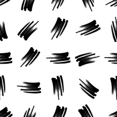 Seamless pattern with hand drawn scribble smears